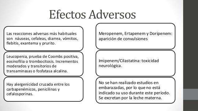 imipenem convulsiones